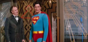 Superman Occult Symbolism "all seeing eye" on Lex Luthor's Door and windows.