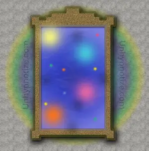 A depiction of a portal, as in a doorway or a mirror. Doorways, closets, and mirrors are common places for portals to open up.
