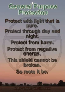 General Purpose protection chant to protect from harm and negativity.