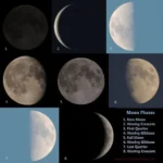 A chart of each moon phase in one picture.