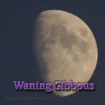 Image of a Waning Gibbous Moon phase.