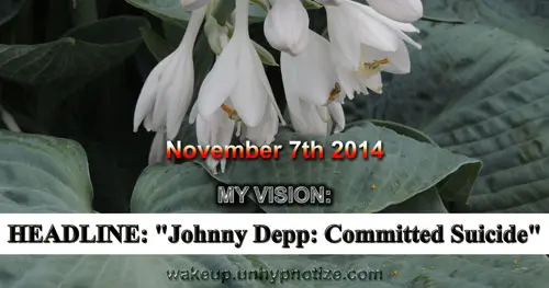 My vision of headline "Johnny Depp: Committed Suicide"